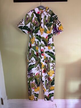 NWT Farm Rio Striped Forest Jumpsuit Size XS